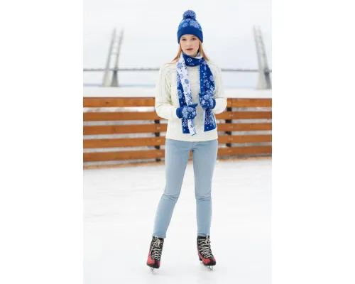 Варежки Snow Fairy, синие (василек)