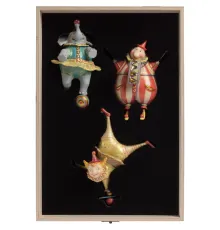 Набор из 3 елочных игрушек Circus Collection: барабанщик, акробат и слон