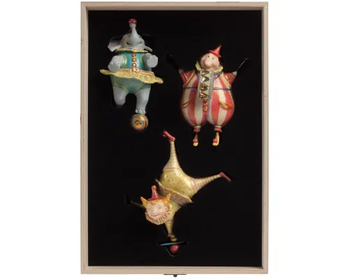 Набор из 3 елочных игрушек Circus Collection: барабанщик, акробат и слон Набор из 3 елочных игрушек Circus Collection: барабанщик, акробат и слон
