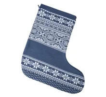 Новогодний носок «Скандик», синий (индиго)