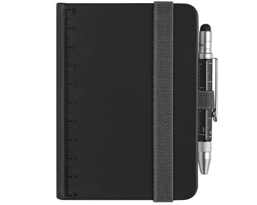 Блокнот Lilipad с ручкой Liliput, черный Блокнот Lilipad с ручкой Liliput, черный