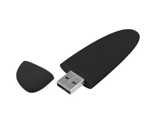 Флешка Pebble, черная, USB 3.0, 16 Гб Флешка Pebble, черная, USB 3.0, 16 Гб