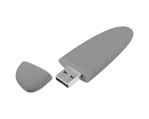 Флешка Pebble, серая, USB 3.0, 16 Гб Флешка Pebble, серая, USB 3.0, 16 Гб