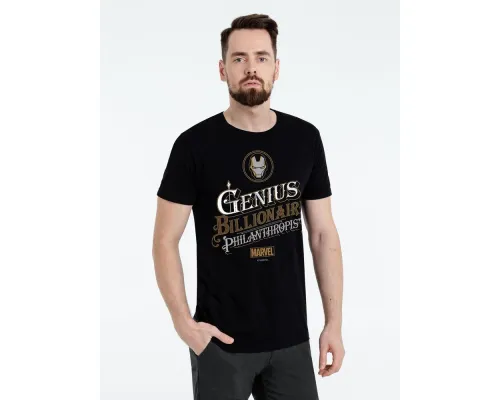 Футболка Tony Stark Genius, черная Футболка Tony Stark Genius, черная