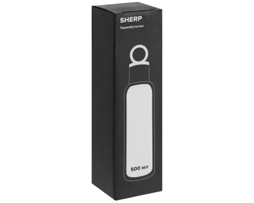 Термобутылка Sherp, черная Термобутылка Sherp, черная