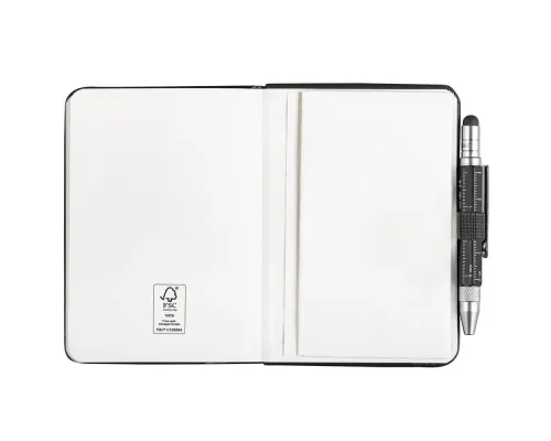 Блокнот Lilipad с ручкой Liliput, черный Блокнот Lilipad с ручкой Liliput, черный