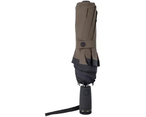 Зонт складной Gear, темно-зеленый (хаки) с черным