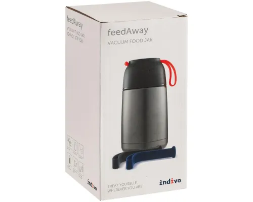 Термос для еды feedAway 700, серо-стальной Термос для еды feedAway 700, серо-стальной