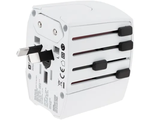 Зарядное устройство S-Kross MUV USB для путешествий, белое