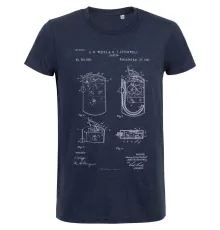 Футболка приталенная Old Patents. Lighter, синий меланж