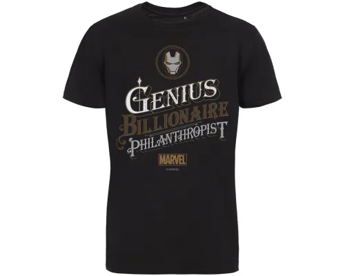 Футболка Tony Stark Genius, черная Футболка Tony Stark Genius, черная