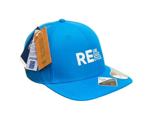 Бейсболка RECY FEEL из материала rPET/рециклированного полиэстера, 6 клиньев, пластиковая застежка