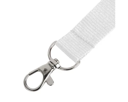 Ланьярд NECK, белый, полиэстер, 2х50 см