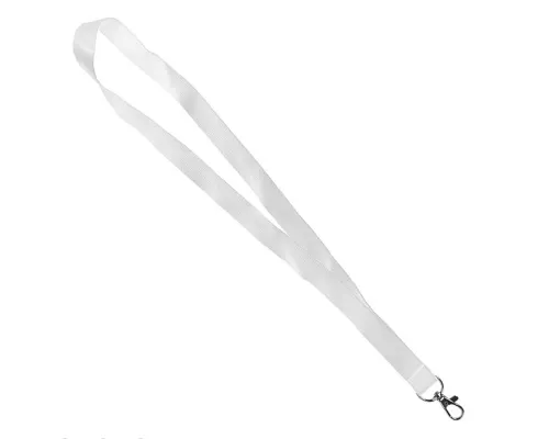 Ланьярд NECK, белый, полиэстер, 2х50 см