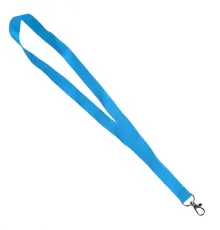 Ланьярд NECK, голубой, полиэстер, 2х50 см