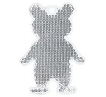 Пешеходный светоотражатель «Мишка», белый