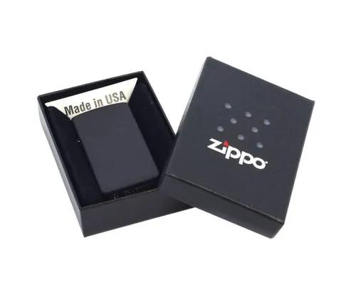 Зажигалка Zippo Slim Matt, матовая черная