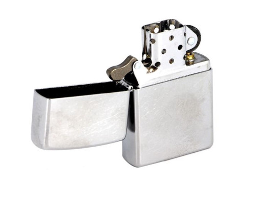 Зажигалка Zippo Armor Brushed, матовая серебристая Зажигалка Zippo Armor Brushed, матовая серебристая