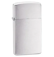 Зажигалка Zippo Slim Brushed, матовая серебристая