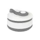 Стакан складной BUTTON; 300 мл, силикон, серый