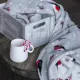 Плед новогодний "Снегири" в подарочной коробке