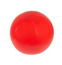 Мяч пляжный надувной; красный; D=40-50 см, не накачан, ПВХ