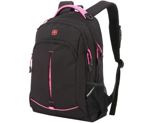 Рюкзак школьный Swissgear, черный с розовым Рюкзак школьный Swissgear, черный с розовым