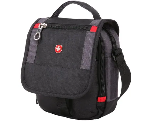 Сумка для документов Swissgear, черная с серым Сумка для документов Swissgear, черная с серым