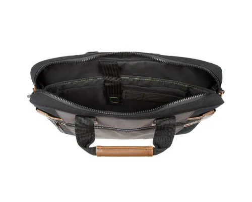 Сумка для ноутбука Sideways Laptop Bag, черная с серым