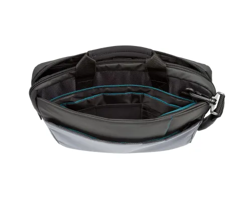 Сумка для ноутбука Qibyte Laptop Bag, темно-серая с черными вставками