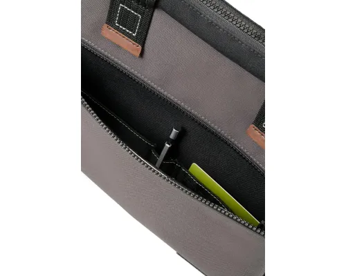 Сумка для ноутбука Sideways Laptop Bag, черная с серым