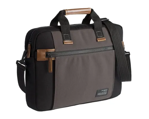 Сумка для ноутбука Sideways Laptop Bag, черная с серым