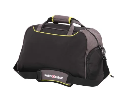 Сумка спортивная Swissgear, серая с зеленым Сумка спортивная Swissgear, серая с зеленым