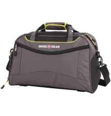 Сумка спортивная Swissgear, серая с зеленым