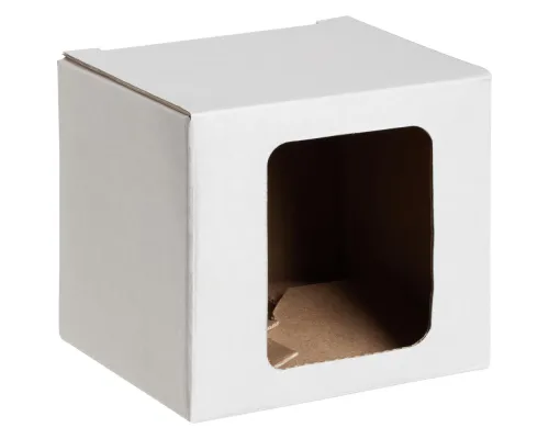 Коробка для кружки Window, белая Коробка для кружки Window, белая