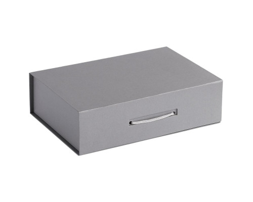 Коробка Case, подарочная, серебристая