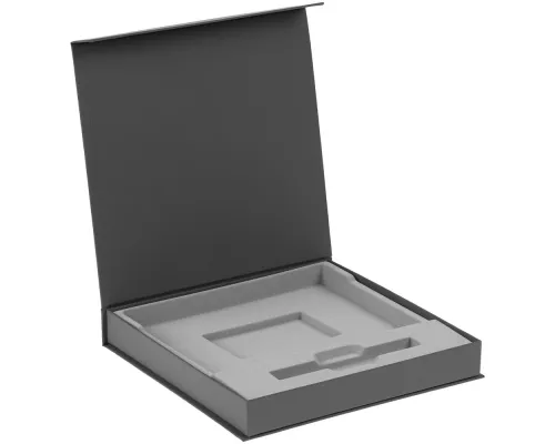 Коробка Memoria под ежедневник и ручку, серая Коробка Memoria под ежедневник и ручку, серая