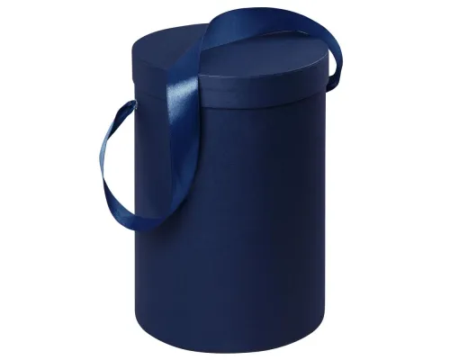 Подарочная коробка Rond, синяя Подарочная коробка Rond, синяя