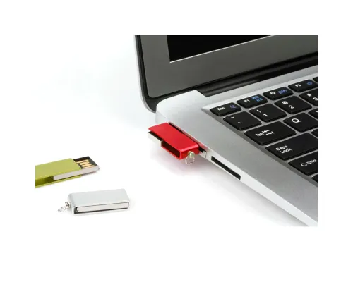 Флешка Slim 16 Гб, металл, синяя Флешка Slim 16 Гб, металл, синяя