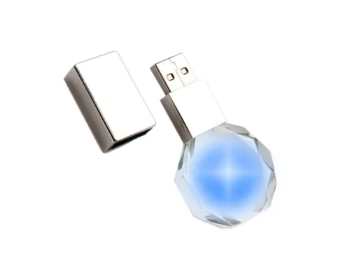Флешка Diamond 16 Гб, красная подсветка Флешка Diamond 16 Гб, красная подсветка