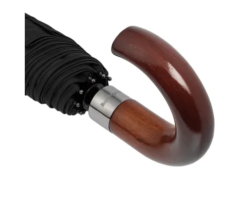 Складной зонт Wood Classic S, черный Складной зонт Wood Classic S, черный