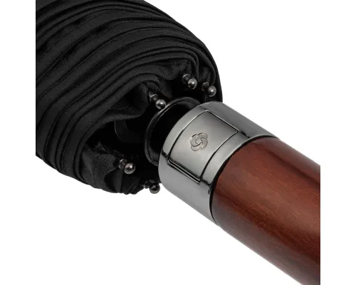 Складной зонт Wood Classic S, черный Складной зонт Wood Classic S, черный
