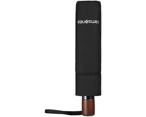 Складной зонт Wood Classic S с прямой ручкой, черный Складной зонт Wood Classic S с прямой ручкой, черный