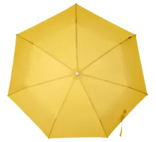 Складной зонт Alu Drop S, 3 сложения, 7 спиц, автомат, желтый (горчичный)