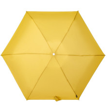 Складной зонт Alu Drop S, 4 сложения, автомат, желтый (горчичный)