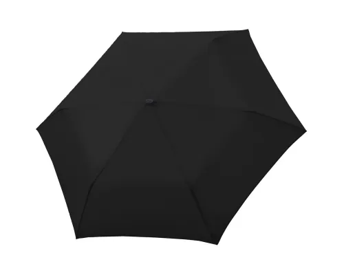Зонт складной Carbonsteel Slim, черный Зонт складной Carbonsteel Slim, черный