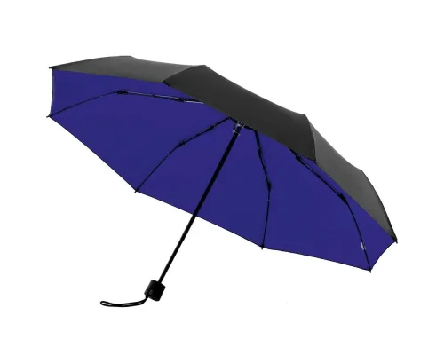 Зонт складной с защитой от УФ-лучей Sunbrella, ярко-синий с черным Зонт складной с защитой от УФ-лучей Sunbrella, ярко-синий с черным