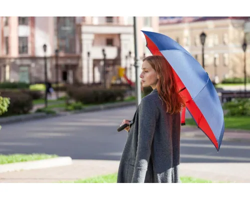 Зонт наоборот Unit Style, трость, сине-красный Зонт наоборот Unit Style, трость, сине-красный