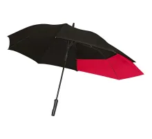 Зонт-трость Fiber Move AC, черный с красным