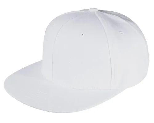 Бейсболка Unit Snapback с прямым козырьком, белая